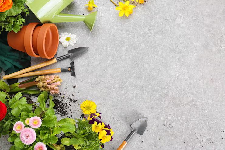 Assorted gardening supplies